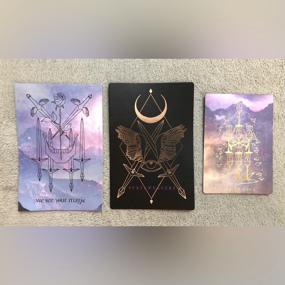 2 Threads of Fate “Prints” + 1 “Sample” Tarot Card